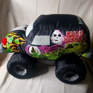 Vintage GRAVE DIGGER Monster Truck BAD TO THE BONE Plush 2003 US Hot Rod Assoc